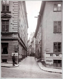 Prästgatan från Storkyrkobrinken, söderut