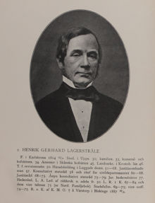 Henrik Gerhard Lagerstråle. Ledamot av stadsfullmäktige 1869-1875