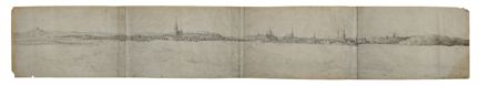En teckning av Stockholm på 1630-talet