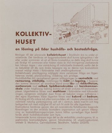 Informationsblad om kollektivhus
