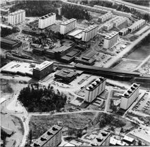 Flygfoto över Bredäng