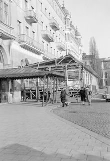 Södra Blasieholmshamnen 8. Grand Hotels sommarveranda