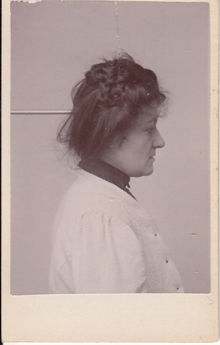Elvira Matilda Decker - polisfotografi 1907