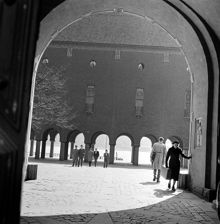 Stadshusets gård mot söder