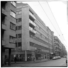 Hörnet Majorsgatan t.v. och Linnégatan