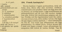Recept på Fransk kaningryta