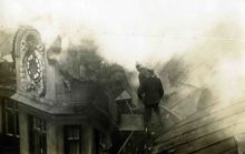 Kamratföreningen Röde Hanen, takbrand