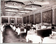 Interiör av Hotel Rydbergs matsal, Gustaf Adolfs Torg 24