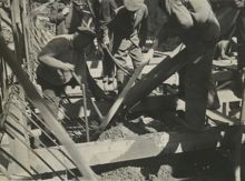 Katarinatunneln, Gjutning på tunnelbotten