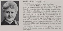 Stina Quint, ledamot av Stadsfullmäktige