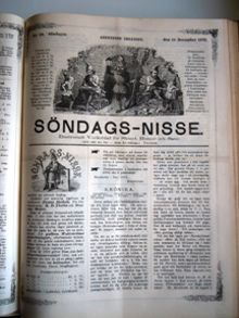 Söndags-Nisse – Illustreradt Veckoblad för Skämt, Humor och Satir nr 50, den 14 december 1879