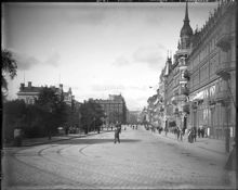 Vasagatan norrut från Tegelbacken