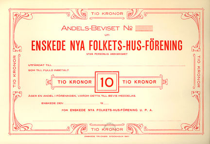 Andelsbevis.