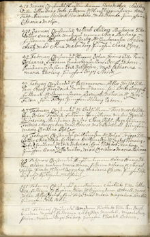 Jacob Güntlack döps 1744