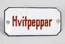 Lådetikett, från Herman Winbergs speceriaffär