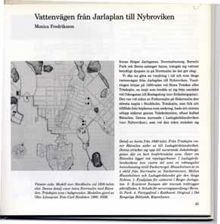 Vattenvägen från Jarlaplan till Nybroviken / Monica Fredriksson