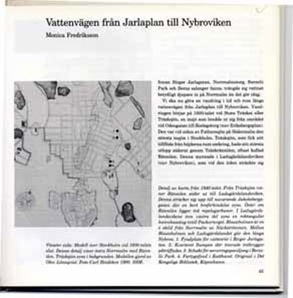 Utdrag ur boken "Stadsvandringar"