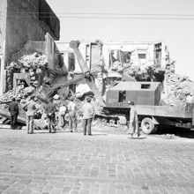 Hornsgatan 20-24 under rivning 1950