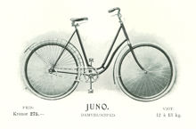 Juno. Damcykel från Wiklunds Velocipeder