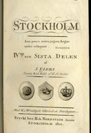 Stockholm. Fjärde och avslutande delen. Av Johan Elers