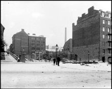 Avröjda tomten Kungsholmstorg 10, hörnet av Garvargatan