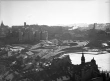 Slussen från Tyska kyrkans torn 15/3-49