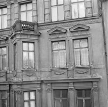 Storgatan 14-16. Del av fasaden