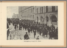 Bondetåget 1914. Närkingarna på väg till K. Slottet.