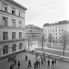 Carlssons skola, Sturegatan 38. Skolgården