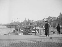 Östra Slussgatan med utsikt mot Stadsgården