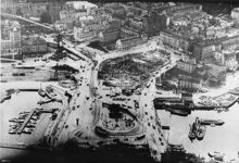 Flygbild över Slussen