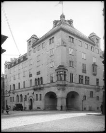 Grand Hôtel Royal vid Stallgatan 3 i hörnet av Blasieholmsgatan