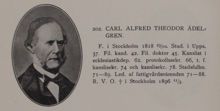 Carl Alfred Theodor Ädelgren. Ledamot av stadsfullmäktige 1871-1889 