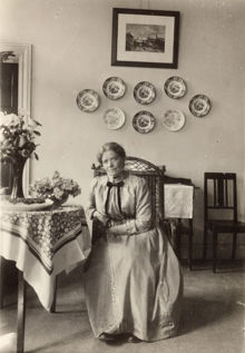 Olga Svensson, lärarinna vid Frimurarbarnhuset i Kristineberg.