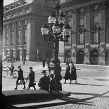 Gustav Adolfs Torg från Operan mot Skandinaviska Banken