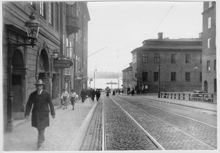 Hörnet av Hornsgatan och Götgatan före år 1920