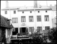 Petterssons Bageri.Högbergsgatan 51 från huset mittemot