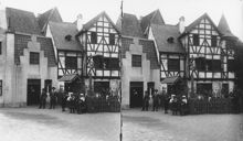 Konst och industriutställningen 1897. ""Gamla Stockholm"". Stereofotografi