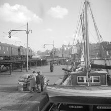 Munkbrohamnen och Järnvägsbron söderut