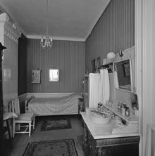 Västerlånggatan 55. Interiör från Thyra och Gustav Sjöbergs hem
