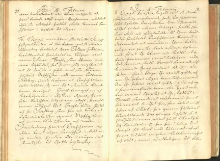 Domkapitlets protokoll ang&#xE5;ende makarna Eric Ternells och Maria Winges os&#xE4;mja 16 februari 1744