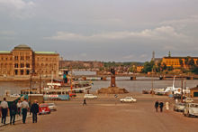 Skeppsbron från Slottsbacken 1966