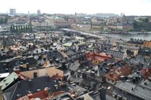 Gamla stan sedd söderut från Storkyrkans torn