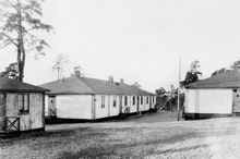 Provisoriska bostadshus uppförda i Stadshagen av staden