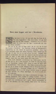 Huru man bygger och bor i Stockholm / Claës Lundin