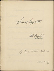Elevuppsats av Sten Bergström, Betydelsen av ett sunt idrottsliv - Nya Elementarskolan VT 1912