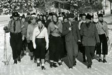 Flaten; En vandrargrupp med major Ronge 4 februari 1940