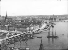 Utsikt mot Gamla Stan och Skeppsbron