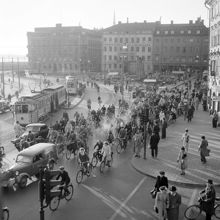 Trafikstockning vid Kornhamnstorg