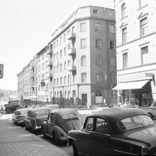 Styrmansgatan mot hörnet Riddargatan 50